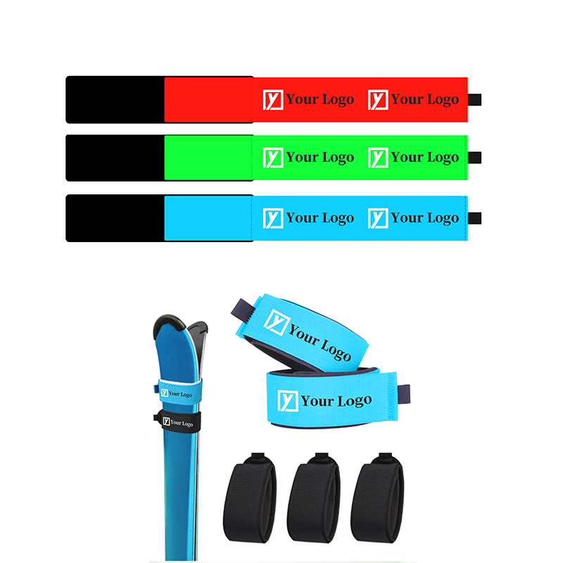 Custom Ski Straps with Logo | Strong Velcro Ski Ties for Ski Clubs & Brands - ski-straps.com