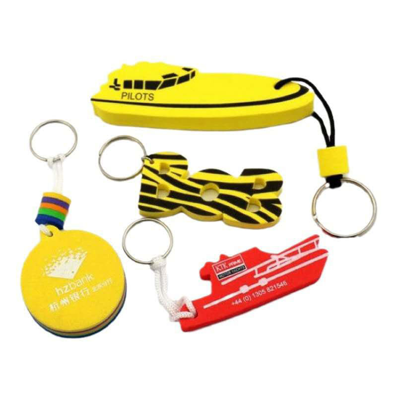 Flytende EVA-skum nøkkelringer – trykk med logo eller tekst ｜ reklameartiklerlogo.com