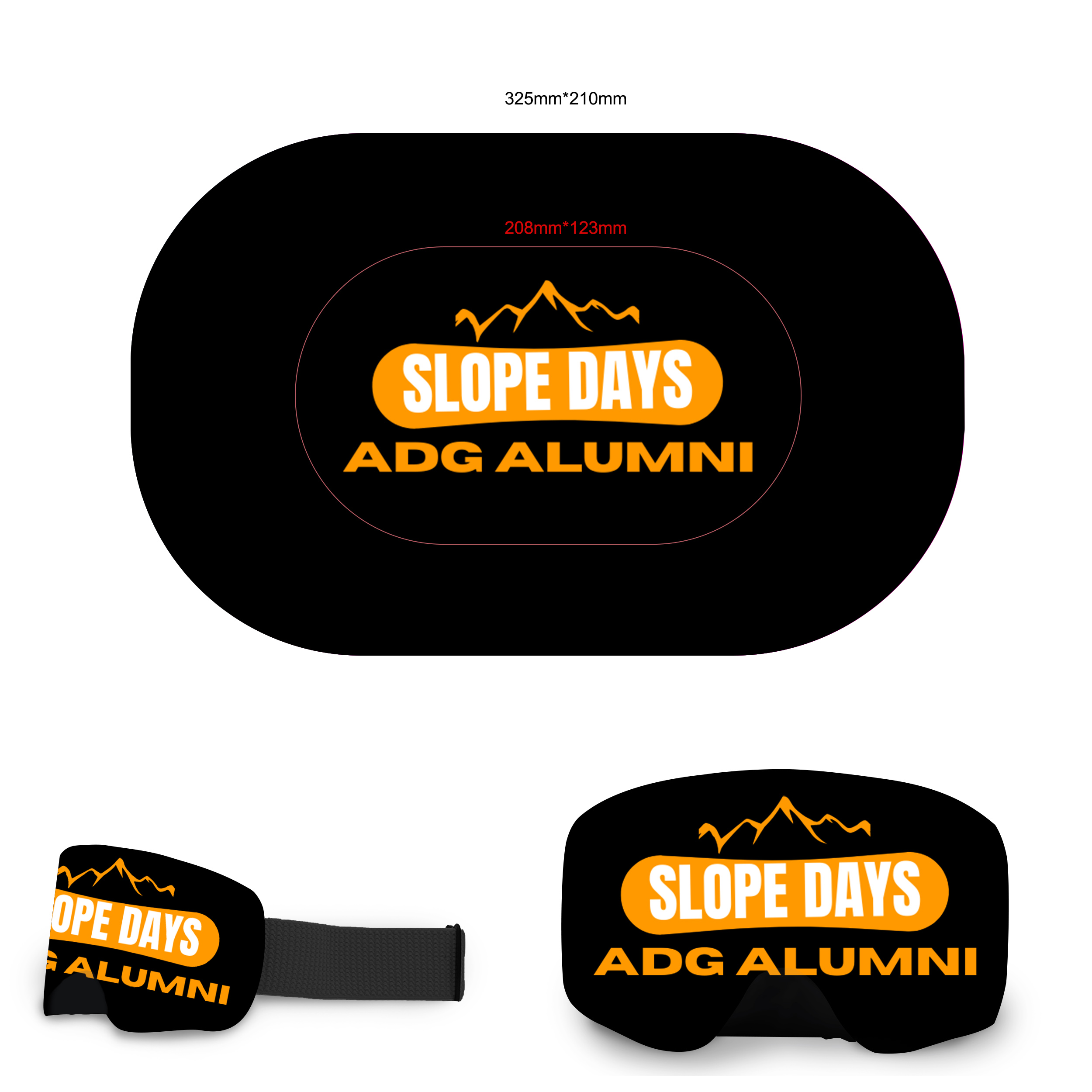 Copri maschera da sci personalizzata | Copri maschera da sci con logo