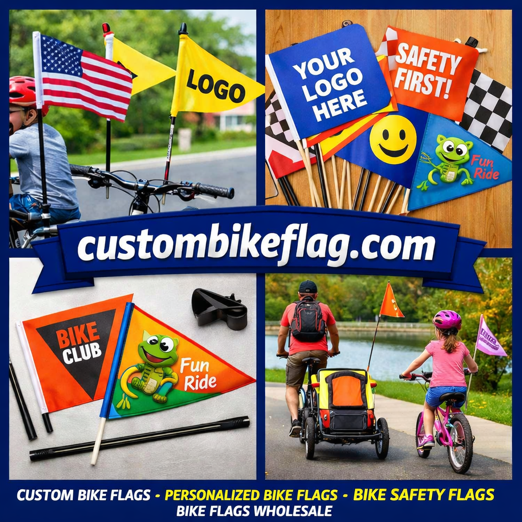 Design Your Own Bike Flag online - custombikeflag.com